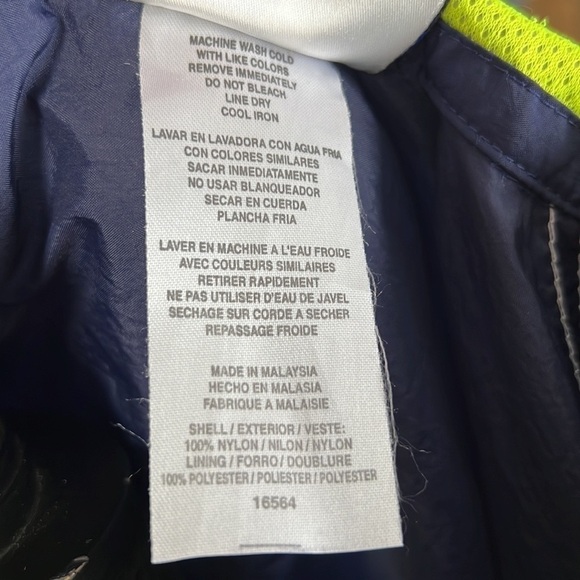 Vintage 90s Adidas Men’s M Windbreaker Jacket Full Zip Big Adidas Logo Back - Picture 6 of 8